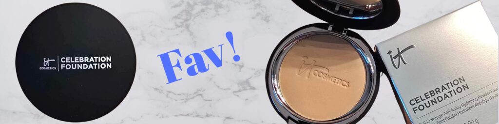it foundation makeup on marble vanity top