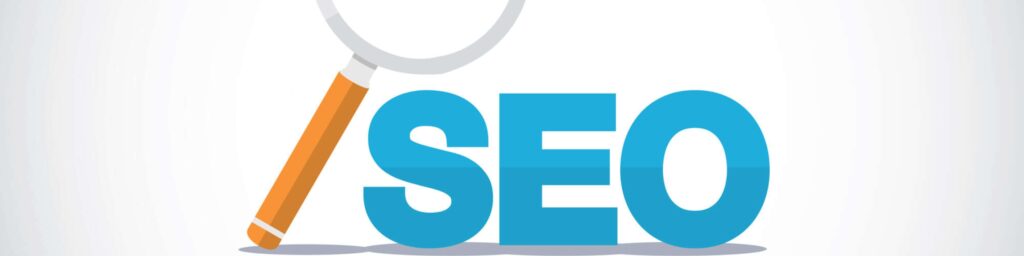magnifiying glass seo banner