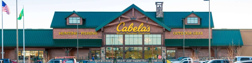 cabela's boating gear retail store