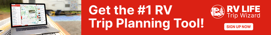 RV Life Trip Wizard planning tool banner