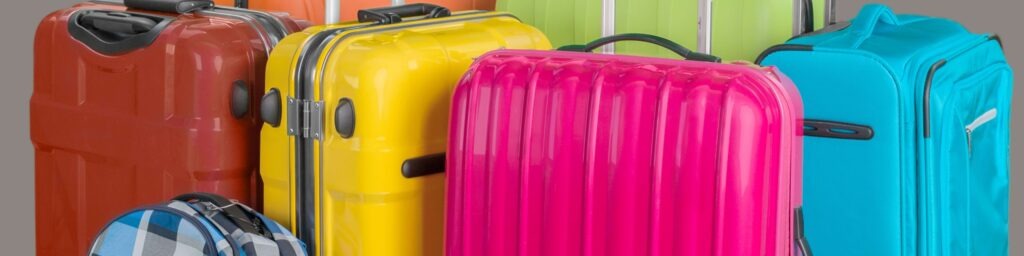 colorful luggage